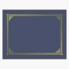 Navy Blue Certificate Covers Classic Linen Gold Foil Geographics 45332H