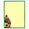 Nutcracker Christmas Letterhead Gold Foil Geographics 49740W