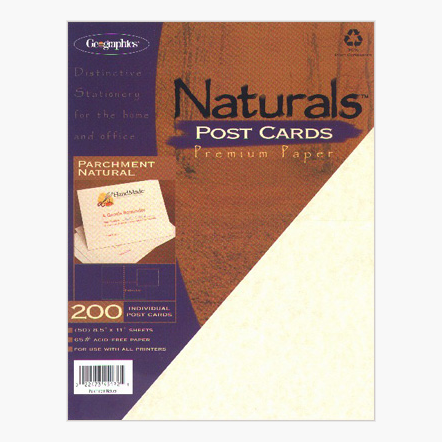 4-up Postcards, 65lb White  Printable postcards, Place card template, Card  templates printable