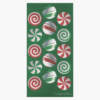 Peppermint Glitter Christmas Seals 1.25 Geographics 49746W