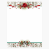 Pinecones and Ribbons Christmas Letterhead Geographics 49095