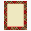 Plaid Christmas Letterhead Gold Foil Geographics 49743W