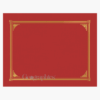 Red Certificate Covers Classic Linen Gold Foil Geographics 48614