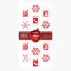 Red Foil Christmas Seals 1.25 Geographics 48737W