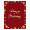 Red Seasonal Photo Holders Gold Foil Geographics 48542W