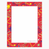 Red Star Confetti Letterhead, 8.5"x11"