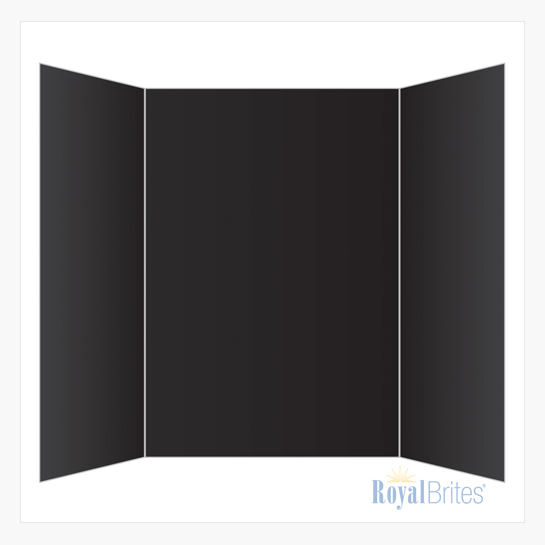 Tri-Fold Black/Black Foam Board, 36x48, 12/case