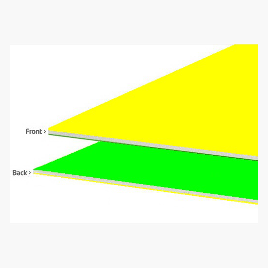 Neon Yellow Neon Green Foam Board 20"x30", 5/case Royal Brites® Two Cool® Colors patented product, made in USA.