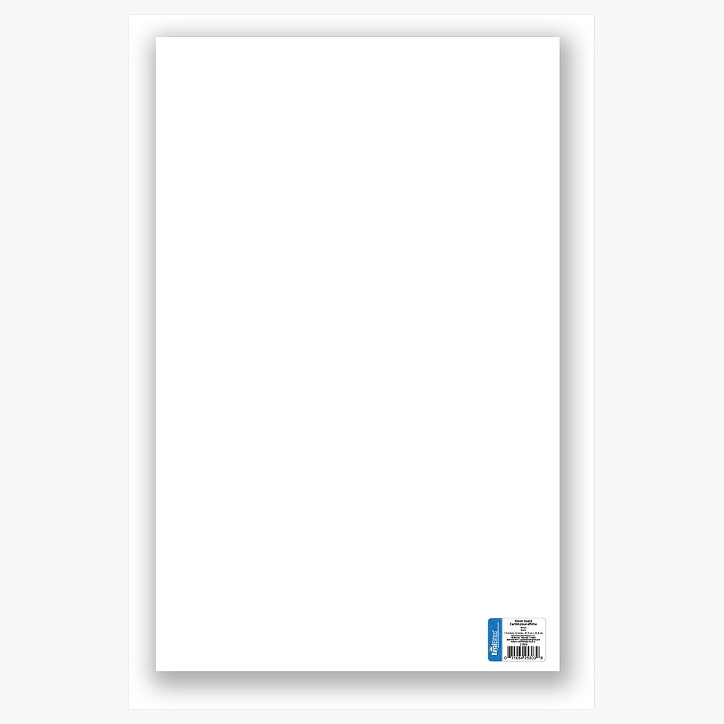 Posterboard, White, 11 x 14-In., 5-Ct.