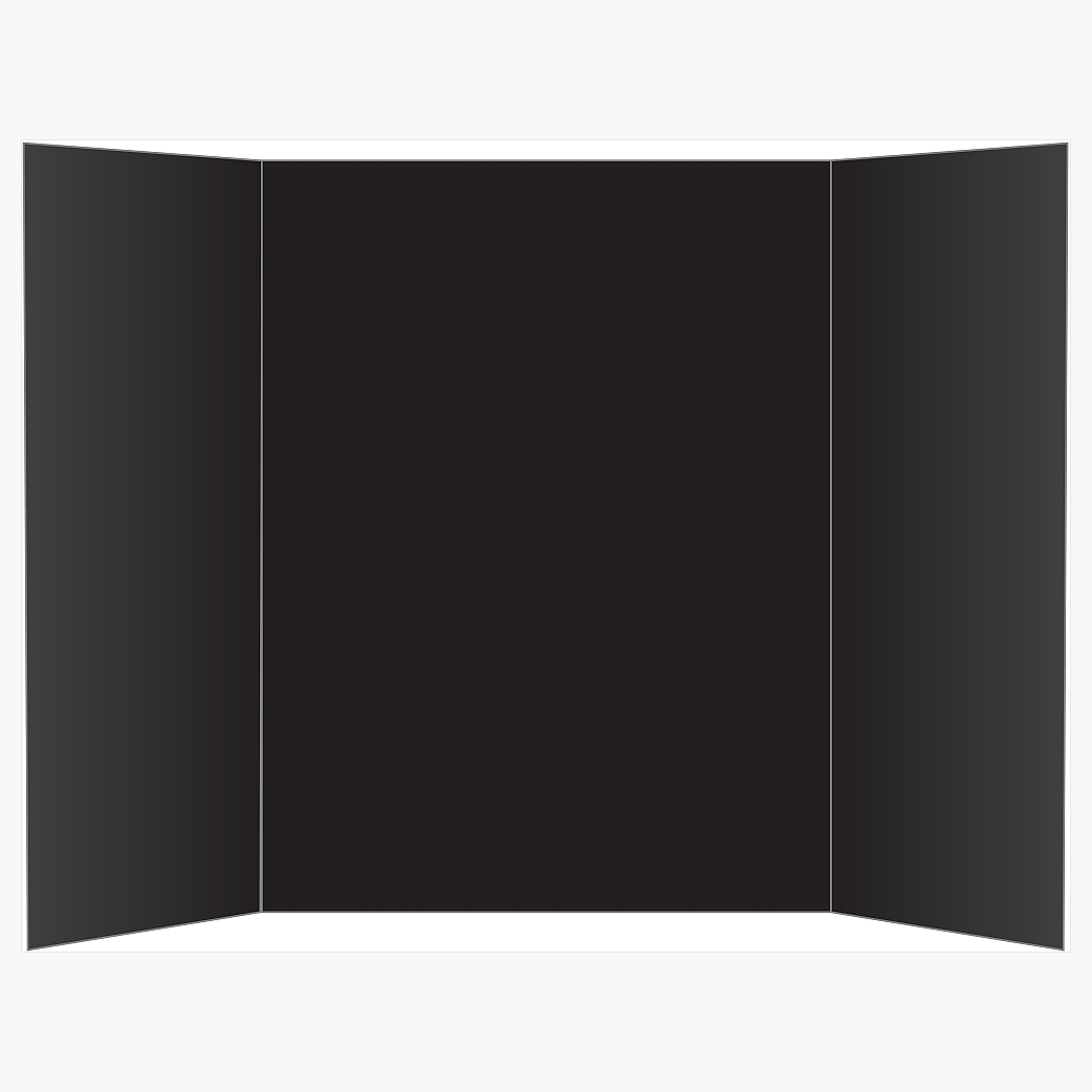 Royal Brites Project Board Tri Fold Black Kraft 36 x 48 27144 2