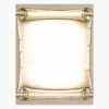 Scroll Beige Design Paper or Letterhead with a scroll design by Geographics