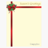 Season s Greetings Christmas Letterhead Gold Foil Geographics 48733W