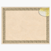 Serpentine Award Certificates Gold Foil Geographics 44407