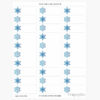 Snowflakes Christmas Mailing Labels Blue Foil Geographics 48758W