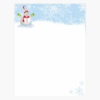 Snowy Snowman Christmas Letterhead Geographics 49094