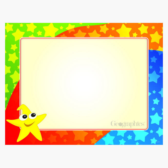 Star Guy Multicolor Certificates Geographics 49989