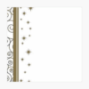 Stars and Swirls Gold Foil Christmas Envelopes No 10 Geographics 49454