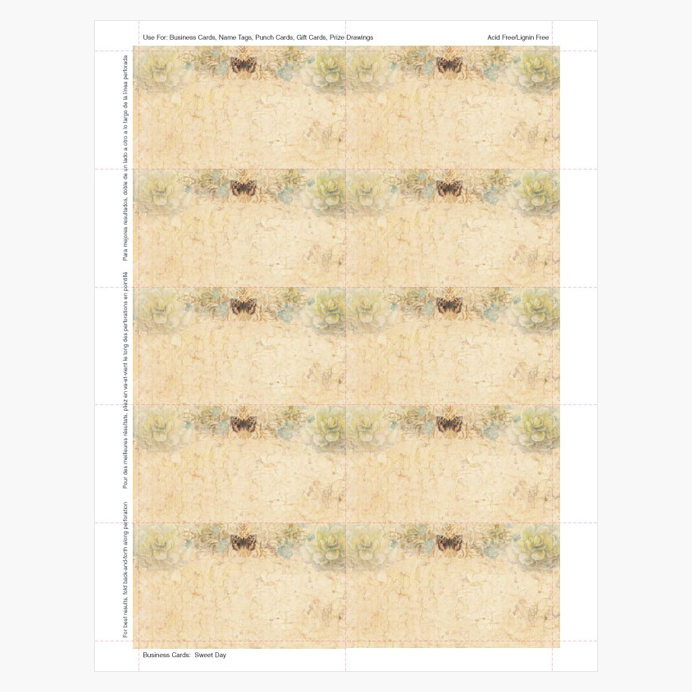 Sweet Day Business Cards Geographics 47383S