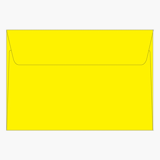 Yellow Greeting Card Envelopes A9, 5.75"x8.75", 50/pack, 12 packs/case