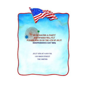 4th of July Party Invitations 8 Free Template Geographics