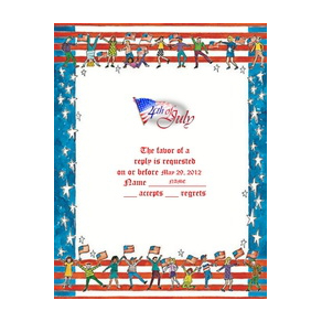 4th of July Response Cards 3 Free Template Geographics