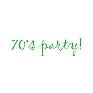 70’s Party Invitation 1 Clip Art