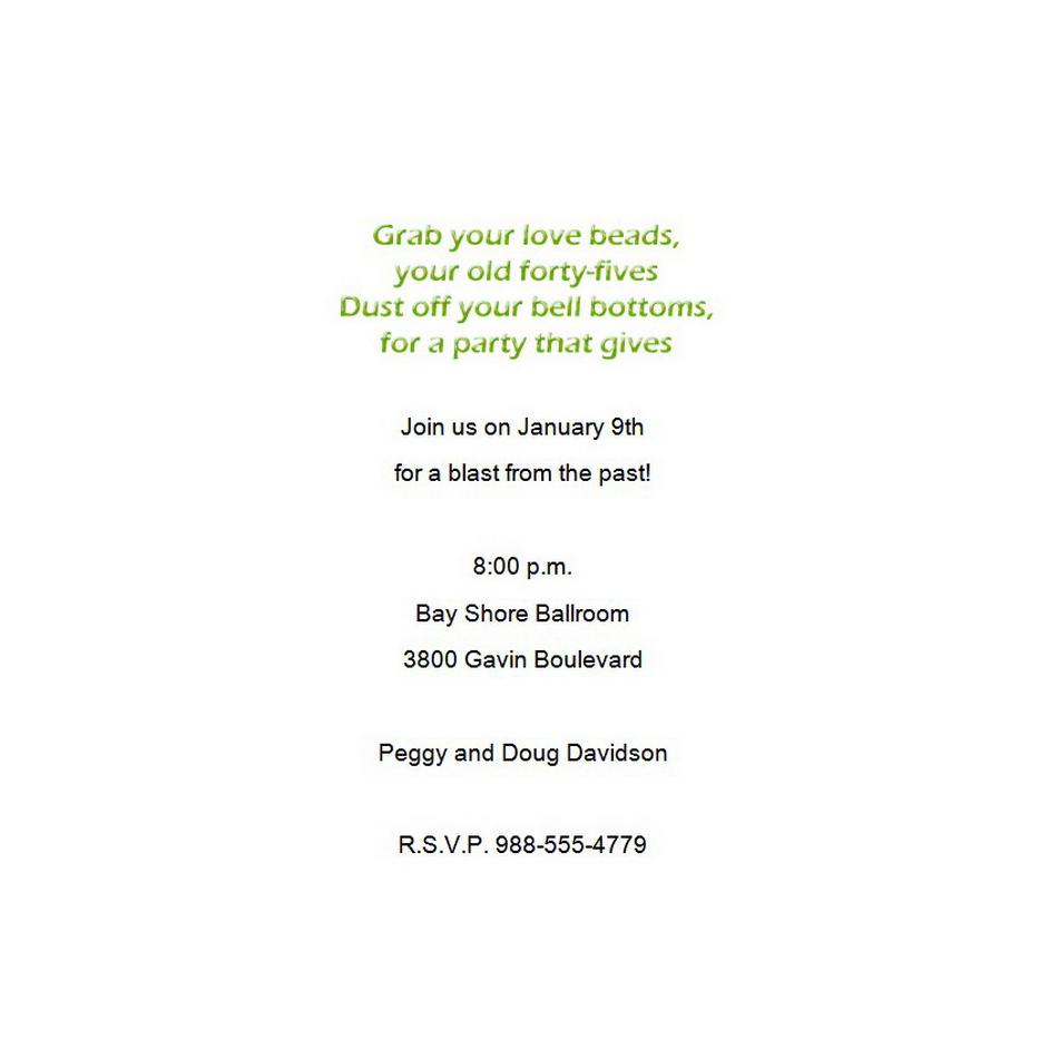 70s Party Invitation Free Template Image Geographics 2