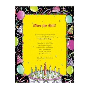 Adult’s 40th Birthday Invitation 1 Template