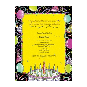 Adults 40th Birthday Invitation Free Template Image Geographics 7