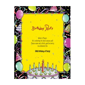 Adults 50th Birthday Invitation Free Template Image Geographics 9