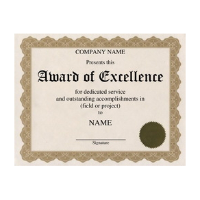 Award Of Excellence Free Template Image Geographics 2