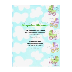 Baby Shower Surprise Shower 2 Template