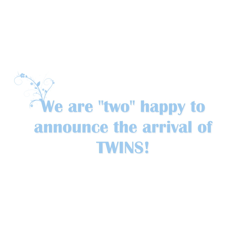 Baby Twins 2 Word Art
