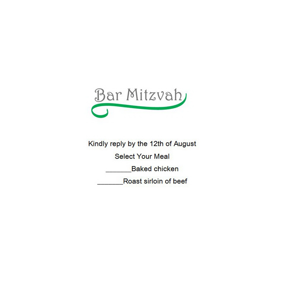 Bar Mitzvah Reception Cards Free Template Image Geographics 8