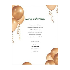 Barbecue Party Invitation 2 Template