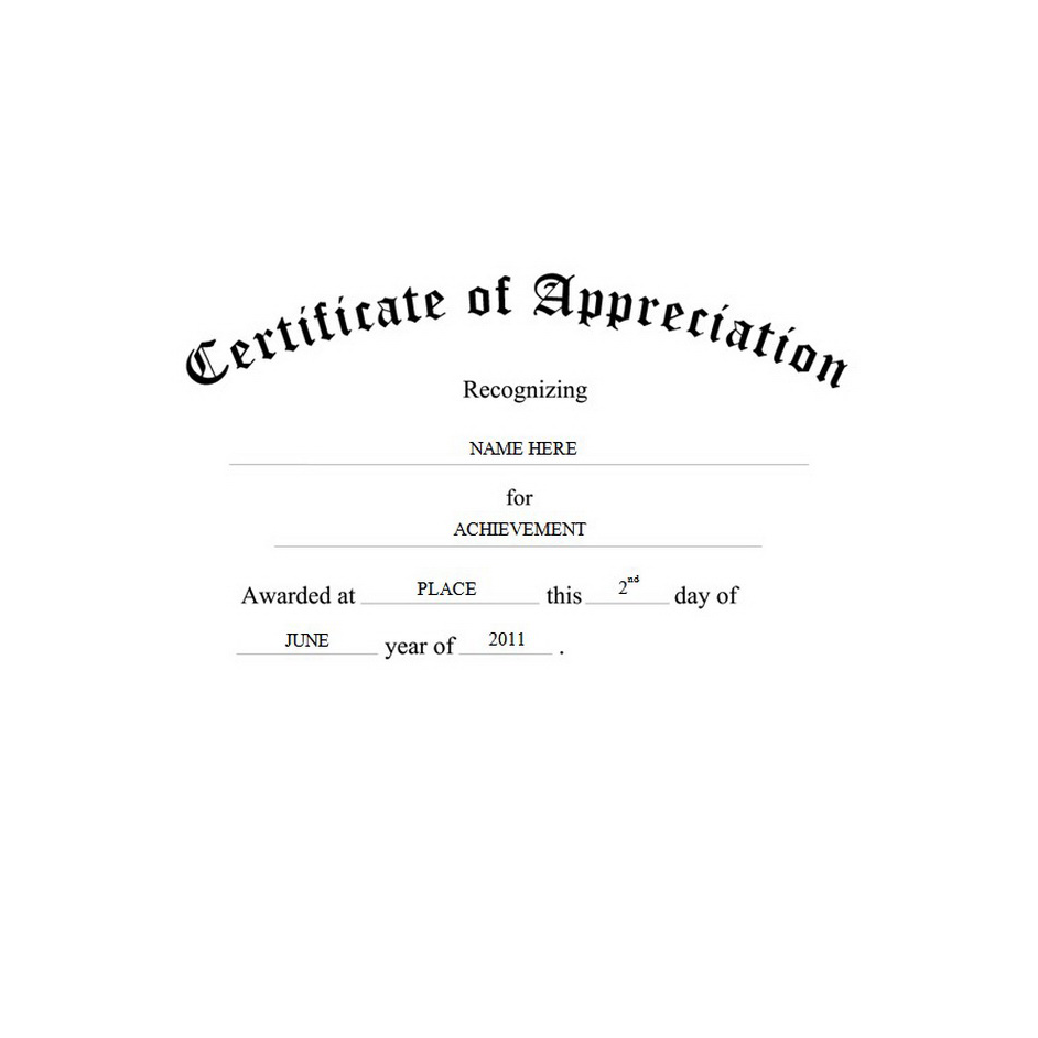 Certificate of Appreciation Template TheRoyalStore Certificate of Appreciation Template TheRoyalStore