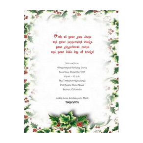 Christmas Party Invitation 8 Template