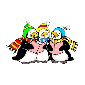 Christmas Penguins Clip Art