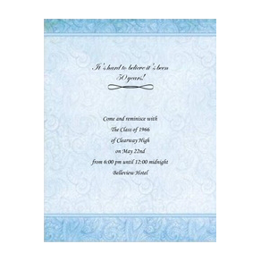 Class Reunion Invitation 2 Template