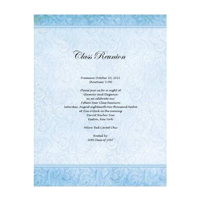 Class Reunion Invitation 3 Template