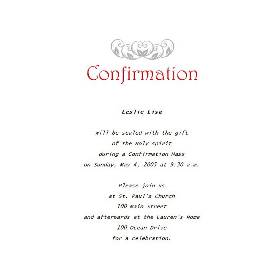 Confirmation Invitation Free Template Image Geographics 3