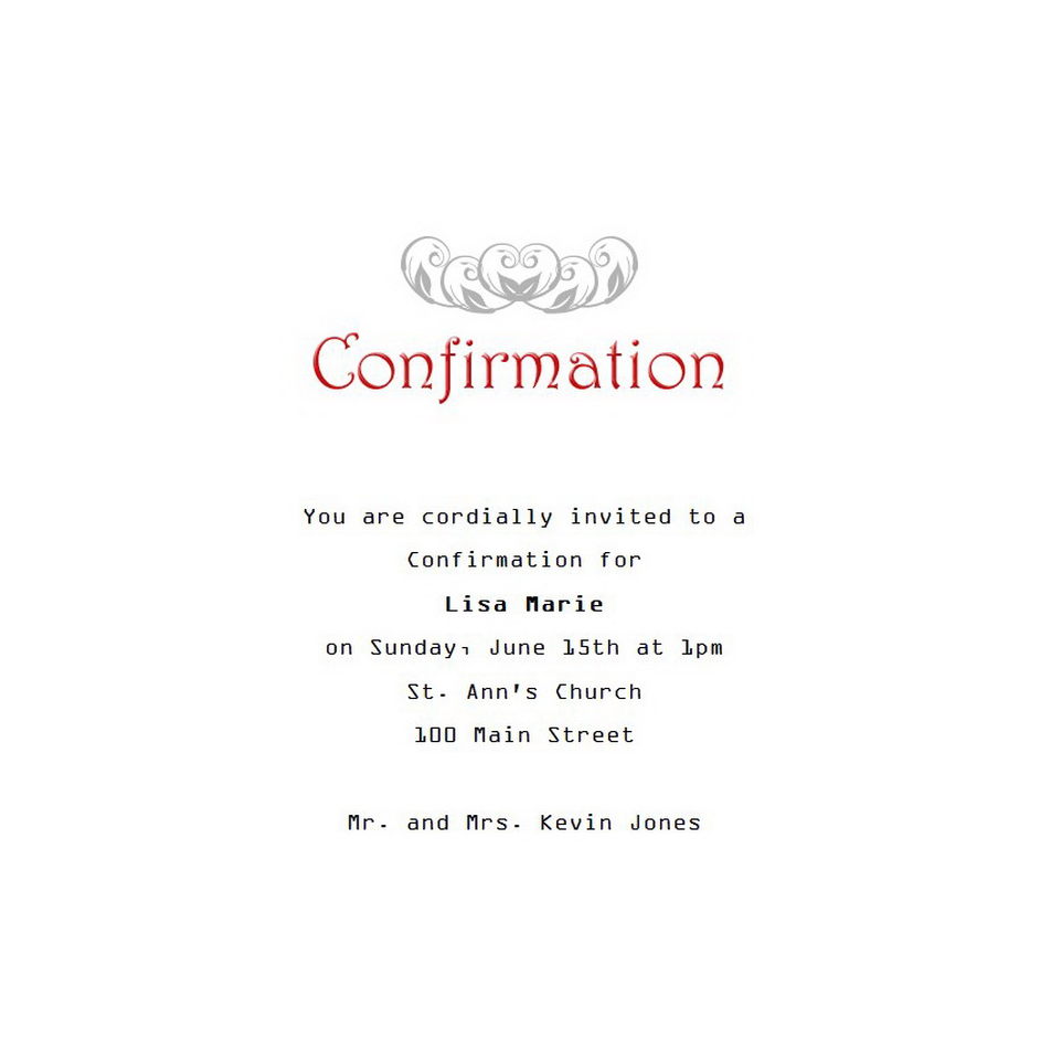 Confirmation Invitation Free Template Image Geographics 5