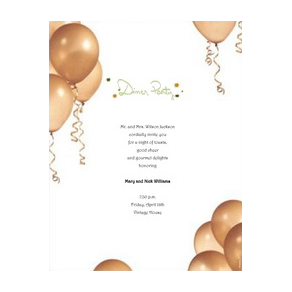 Dinner Party Invitation 1 Template