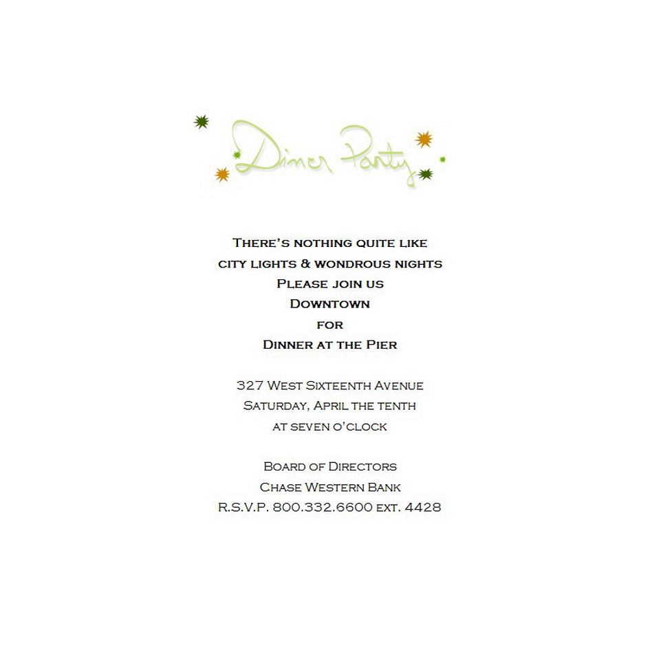 Dinner Party Invitation Free Template Image Geographics 2