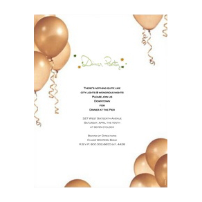 Dinner Party Invitation 2 Template