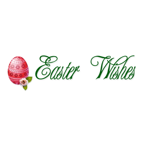 Easter Wishes 2 Clip Art