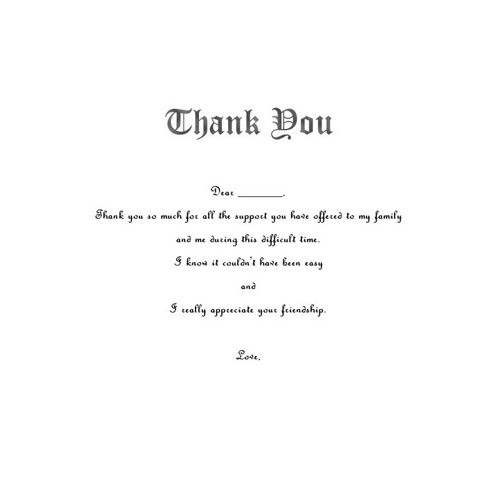 Funeral Thank You Notes Free Template Image Geographics 2