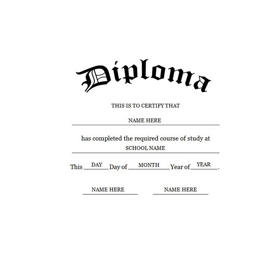 General Diploma Free Template Geographics Image