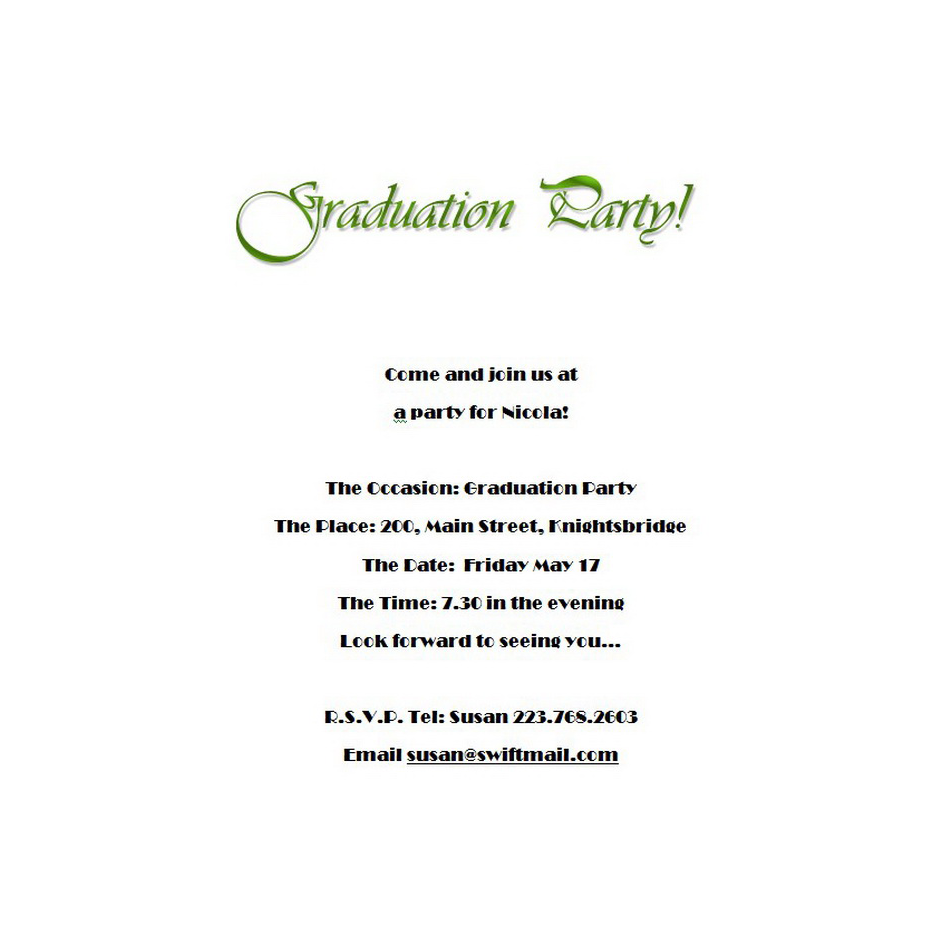 Graduation Party Invitations Free Templates Image Geographics 5