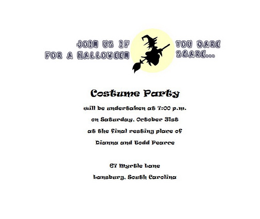 Halloween Costume Party Invitations Free Template Image Geographics 3